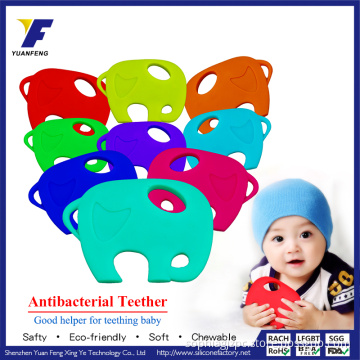 BPA Free Silicone Teething Pendant Baby Teether